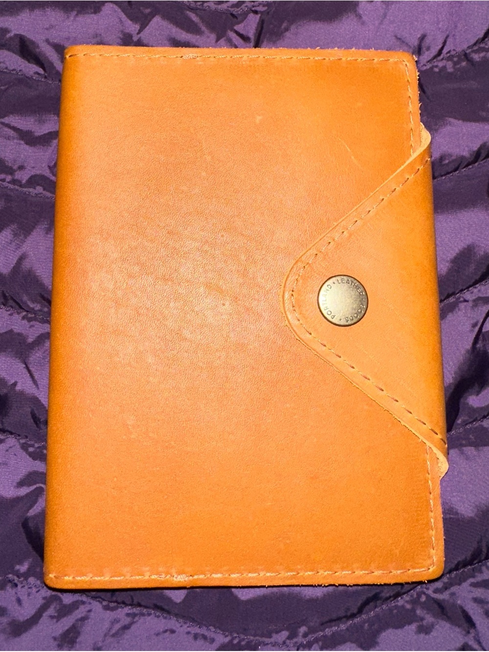 New MB Portland Leather Goods Small Snap Journal in Honey